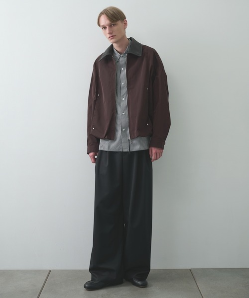 STUDIOUS(ステュディオス)の「【STUDIOUS】Leather collar Balloon Blouson(ブルゾン・メンズ・ブラック/ベージュ/ワイン・2/1)」の13枚目の写真