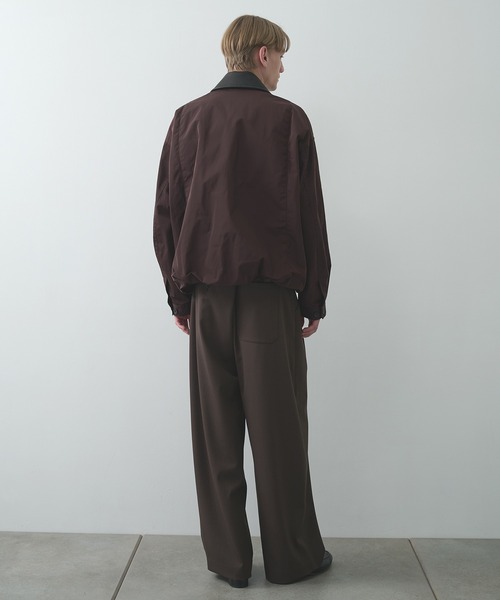 STUDIOUS(ステュディオス)の「【STUDIOUS】Leather collar Balloon Blouson(ブルゾン・メンズ・ブラック/ベージュ/ワイン・2/1)」の16枚目の写真