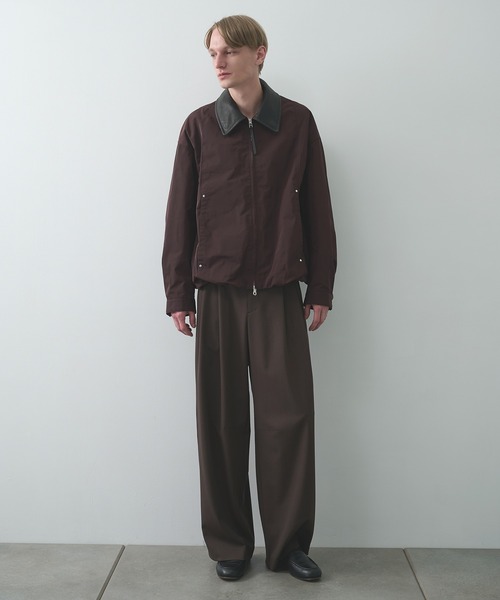 STUDIOUS(ステュディオス)の「【STUDIOUS】Leather collar Balloon Blouson(ブルゾン・メンズ・ブラック/ベージュ/ワイン・2/1)」の14枚目の写真