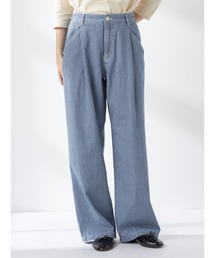 McGREGOR（マックレガー）の「デニムヒッコリーワイドパンツ（デニムパンツ）」