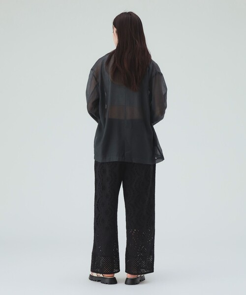 BEAMS HEART(ビームスハート)の「【洗濯可・ウエストゴムで快適】INDIA レースワイド パンツ(その他パンツ・レディース・オフホワイト/ブラック/ブラウン・FREE)」の20枚目の写真
