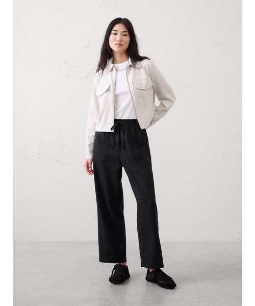 BANANA REPUBLIC FACTORY STORE(バナナリパブリック ファクトリーストア)の「BANANA REPUBLIC FACTORY STORE 日本限定 テンセル イージー ストレートパンツ(その他パンツ・レディース・グレー/ネイビー/ブラック/ベージュ・M/S/L/XS)」の9枚目の写真
