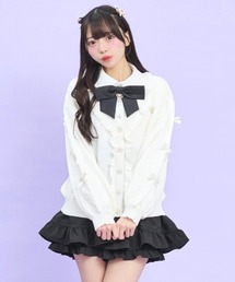 Secret Honey（シークレットハニー）の「フリル付ハイゲージニットカーディガン（カーディガン/ボレロ）」