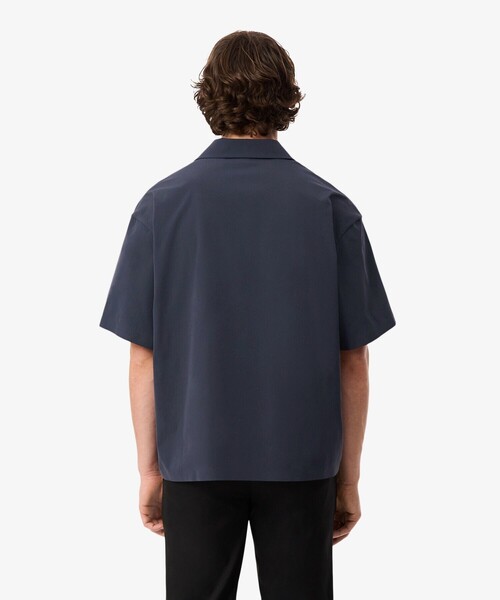 LACOSTE（ラコステ）の「撥水 オーバーサイズ ストレッチオープンカラーポプリンシャツ（シャツ/ブラウス・メンズ・ダークアッシュ/ベージュ・38/39/41/40）」の11枚目の写真