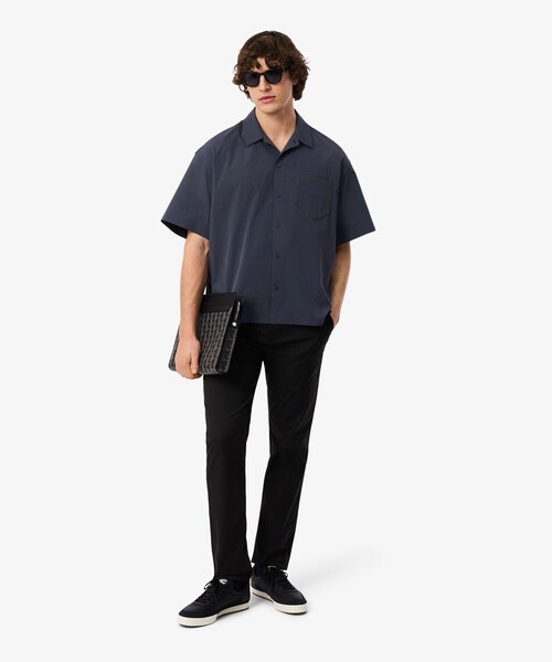 LACOSTE（ラコステ）の「撥水 オーバーサイズ ストレッチオープンカラーポプリンシャツ（シャツ/ブラウス・メンズ・ダークアッシュ/ベージュ・38/39/41/40）」の16枚目の写真