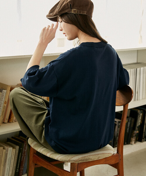 U.S. POLO ASSN.(ユーエスポロアッスン)の「U.S. POLO ASSN. × PUBLUX/ユーエスポロアッスン <接触冷感>別注 クルーネック サマーニット カーディガン 限定展開(カーディガン/ボレロ・メンズ・ブラック/チャコールグレー/グレー/ネイビー/ブラウン・LARGE/MEDIUM/SMALL)」の14枚目の写真