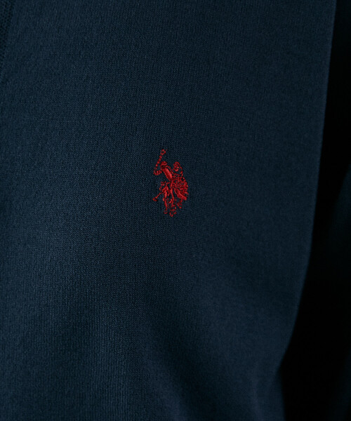 U.S. POLO ASSN.(ユーエスポロアッスン)の「U.S. POLO ASSN. × PUBLUX/ユーエスポロアッスン <接触冷感>別注 クルーネック サマーニット カーディガン 限定展開(カーディガン/ボレロ・メンズ・ブラック/チャコールグレー/グレー/ネイビー/ブラウン・LARGE/MEDIUM/SMALL)」の20枚目の写真
