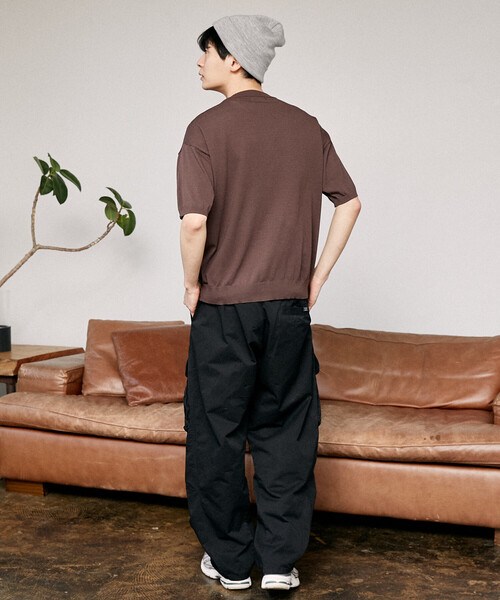 U.S. POLO ASSN.(ユーエスポロアッスン)の「U.S. POLO ASSN. × PUBLUX/ユーエスポロアッスン <接触冷感>別注 クルーネック サマーニット カーディガン 限定展開(カーディガン/ボレロ・メンズ・ブラック/チャコールグレー/グレー/ネイビー/ブラウン・LARGE/MEDIUM/SMALL)」の8枚目の写真