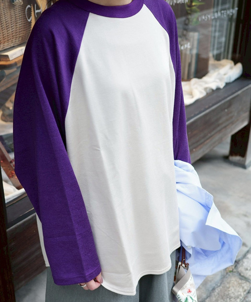 JOURNAL STANDARD LUXE(ジャーナルスタンダード ラックス)の「Lyra's PO(Tシャツ/カットソー・レディース・ブラック/パープル・FREE)」の2枚目の写真