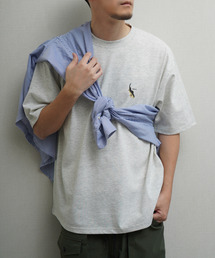 ZIP FIVE（ジップファイブ）の「【Trout】高密度編み 度詰め天竺 2タイプデザイン クラシックバックプリント フロントクラッシュプリント  半袖Tシャツ（Tシャツ/カットソー）」