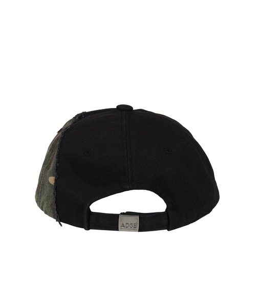 NUBIAN(ヌビアン)の「CAMOUFLAGE SPLIT PANELED CAP(キャップ・レディース・ブラック・OS)」の5枚目の写真