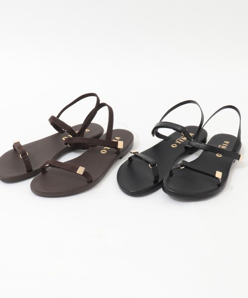 NOLLEY’S（ノーリーズ）の「【VINILO/ ヴィニーロ】ストラップサンダル（サンダル・レディース・ブラウン/ブラック・38/37/36）」の7枚目の写真