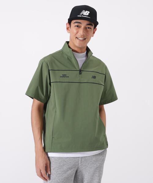 New Balance Golf（ニューバランスゴルフ）の「【new balance golf】ハーフスリーブ スタンドジップ プルオーバー (MENS)（スウェット・メンズ・ブラック/グレー系その他/カーキ・MEDIUM/X-LARGE/XX-LARGE/LARGE）」の3枚目の写真