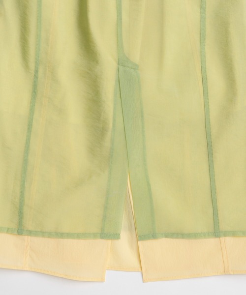 MAISON SPECIAL(メゾンスペシャル)の「Sheer Layered Color Skirt/シアーレイヤードカラースカート(スカート・レディース・グリーン/パープル/オレンジ・36/38)」の22枚目の写真