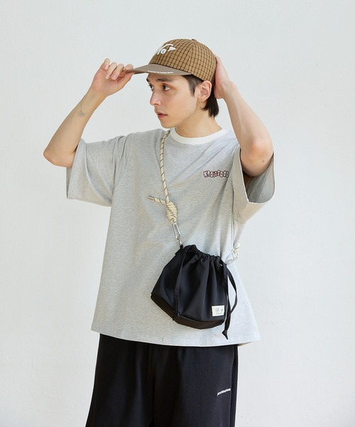 kaoyorinakami(カオヨリナカミ)の「kaoisgood border tee / カオイズグッドボーダーTシャツ(Tシャツ/カットソー・メンズ・ネイビー/グレー・SMALL/MEDIUM/LARGE/X-LARGE)」の4枚目の写真