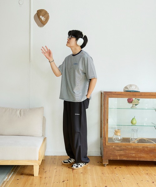 kaoyorinakami(カオヨリナカミ)の「kaoisgood border tee / カオイズグッドボーダーTシャツ(Tシャツ/カットソー・メンズ・ネイビー/グレー・SMALL/MEDIUM/LARGE/X-LARGE)」の22枚目の写真