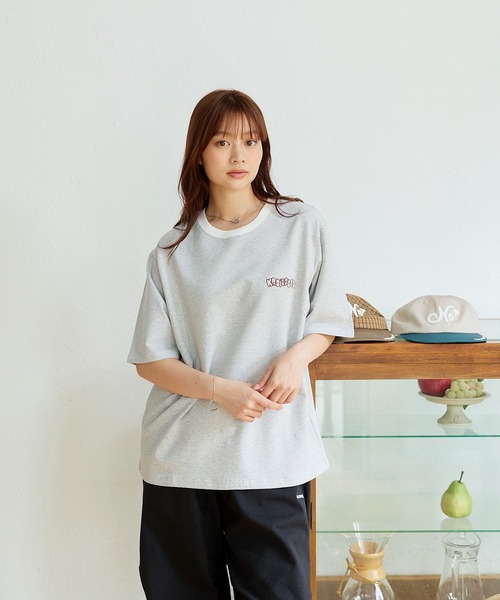 kaoyorinakami(カオヨリナカミ)の「kaoisgood border tee / カオイズグッドボーダーTシャツ(Tシャツ/カットソー・メンズ・ネイビー/グレー・SMALL/MEDIUM/LARGE/X-LARGE)」の8枚目の写真