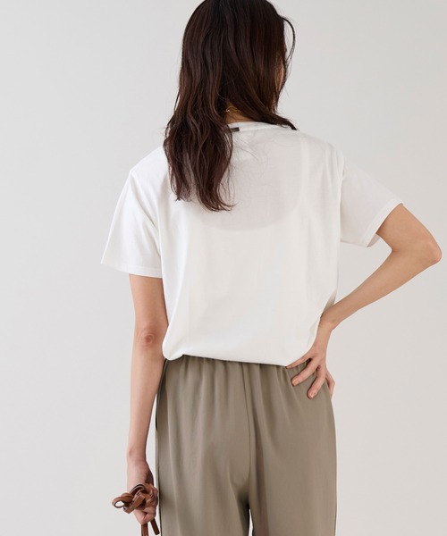 marmors（マルモア）の「【marmors】ネックレスイラストTシャツ（Tシャツ/カットソー・レディース・ベージュ/ホワイト・36）」の11枚目の写真