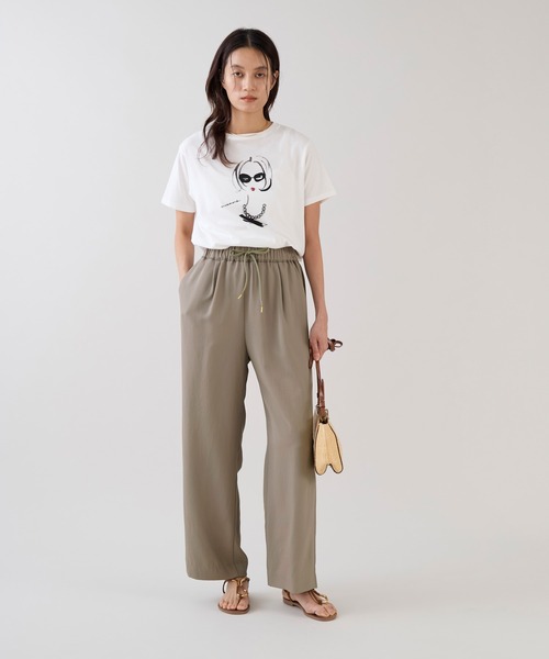 marmors（マルモア）の「【marmors】ネックレスイラストTシャツ（Tシャツ/カットソー・レディース・ベージュ/ホワイト・36）」の12枚目の写真