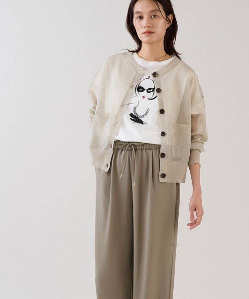 marmors（マルモア）の「【marmors】ネックレスイラストTシャツ（Tシャツ/カットソー・レディース・ベージュ/ホワイト・36）」の17枚目の写真