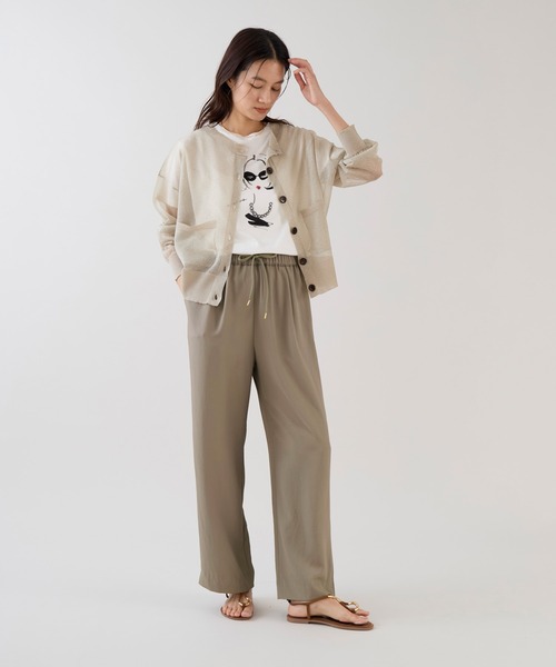 marmors（マルモア）の「【marmors】ネックレスイラストTシャツ（Tシャツ/カットソー・レディース・ベージュ/ホワイト・36）」の18枚目の写真