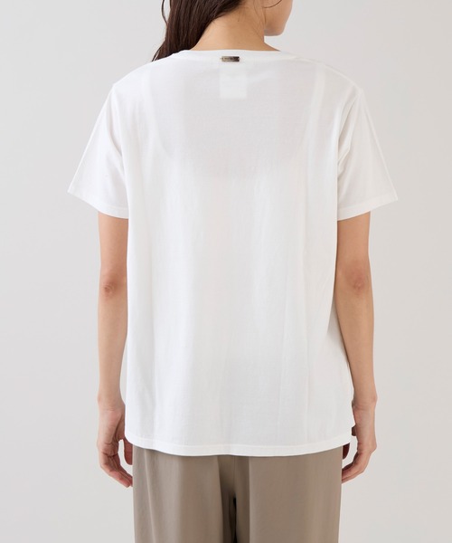 marmors（マルモア）の「【marmors】ネックレスイラストTシャツ（Tシャツ/カットソー・レディース・ベージュ/ホワイト・36）」の22枚目の写真