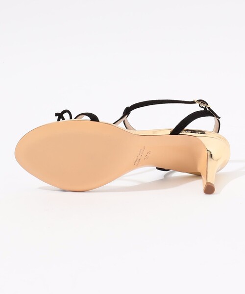 NEBULONI E（ネブローニ）の「NEBULONI E.  RIBBON ヒールサンダル（サンダル・レディース・ゴールド系その他・36.5/37.5/35.5）」の4枚目の写真