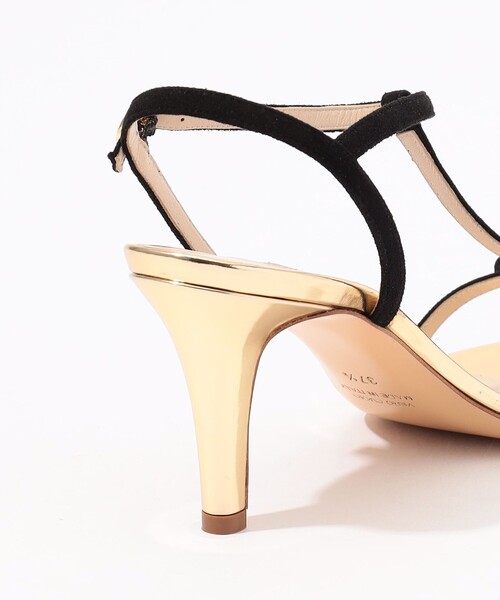 NEBULONI E（ネブローニ）の「NEBULONI E.  RIBBON ヒールサンダル（サンダル・レディース・ゴールド系その他・36.5/37.5/35.5）」の7枚目の写真