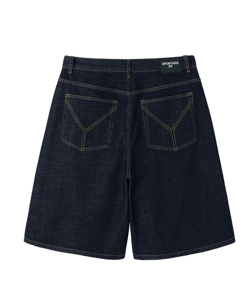 OY（オーワイ）の「『OY/オーワイ』STUD CROSS WIDE SHORTS /スタッズクロスワイドショートパンツ（デニムパンツ・メンズ・インディゴブルー・L/M/S）」の10枚目の写真