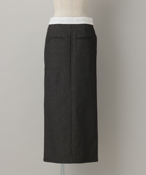 A part by（アパートバイ）の「ヒッコリーIラインスカート（スカート・レディース・ブルー/ブラック・SMALL/MEDIUM）」の4枚目の写真
