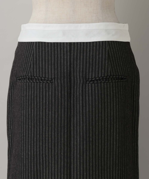 A part by（アパートバイ）の「ヒッコリーIラインスカート（スカート・レディース・ブルー/ブラック・SMALL/MEDIUM）」の8枚目の写真