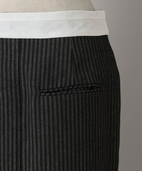 A part by（アパートバイ）の「ヒッコリーIラインスカート（スカート・レディース・ブルー/ブラック・SMALL/MEDIUM）」の9枚目の写真