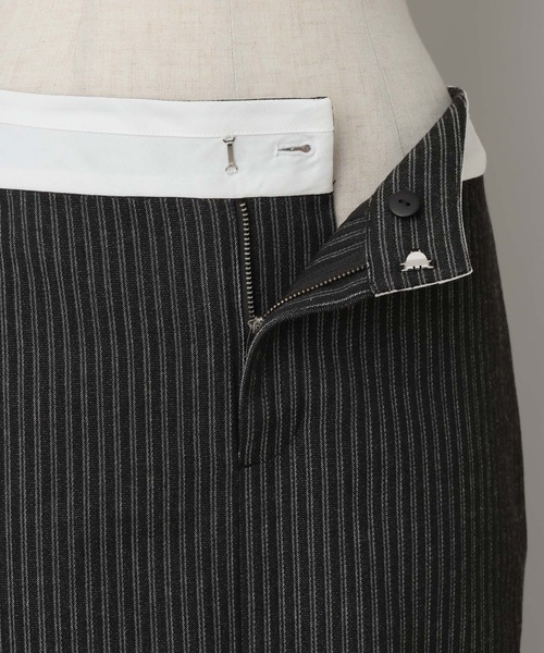 A part by（アパートバイ）の「ヒッコリーIラインスカート（スカート・レディース・ブルー/ブラック・SMALL/MEDIUM）」の10枚目の写真