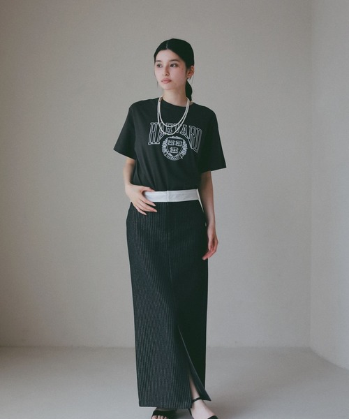 A part by（アパートバイ）の「ヒッコリーIラインスカート（スカート・レディース・ブルー/ブラック・SMALL/MEDIUM）」の14枚目の写真