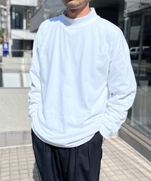 CalCru（カルクルー）の「【CalCru】カルクルー  7oz コットン モック ロングスリーブTシャツ ロンT アメリカ製 CC12LM（Tシャツ/カットソー）」