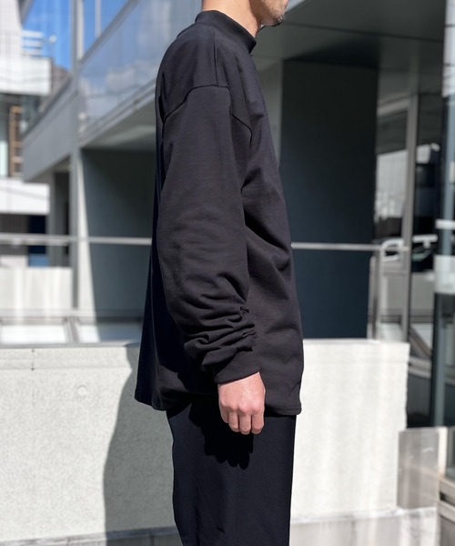 CalCru（カルクルー）の「【CalCru】カルクルー  7oz コットン モック ロングスリーブTシャツ ロンT アメリカ製 CC12LM（Tシャツ/カットソー・メンズ・ホワイト/ブラック/ネイビー・M/L/XL）」の16枚目の写真