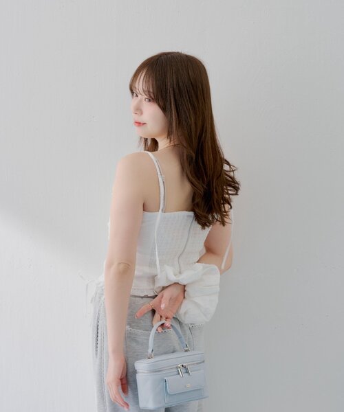 Chico(チコ)の「【nago企画】ドロストノースリブラウス+シュシュセット(シャツ/ブラウス・レディース・アイボリー/ホワイト系その他2・FREE)」の5枚目の写真