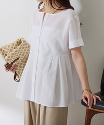 COLLAGE GALLARDAGALANTE（コラージュガリャルダガランテ）の「着るだけですっきり見え3WAYサッカーブラウス/WEB限定カラー展開（シャツ/ブラウス）」