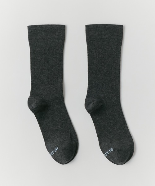 UNQUITTE(アンキュイット)の「【UNQUITTE】effortless socks UNQ10(ソックス/靴下・レディース・チャコールグレー/ブラック/ネイビー・M/L)」の2枚目の写真