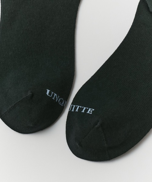 UNQUITTE(アンキュイット)の「【UNQUITTE】effortless socks UNQ10(ソックス/靴下・レディース・チャコールグレー/ブラック/ネイビー・M/L)」の5枚目の写真
