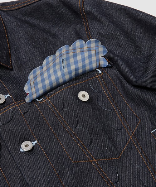 TSTS（ティーエスティーエス）の「SPEECH BUBBLES DENIM JACKET（デニムジャケット・メンズ・インディゴブルー・L）」の5枚目の写真