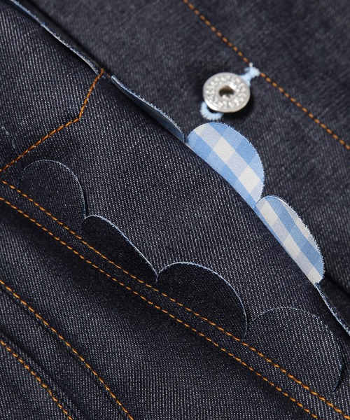 TSTS（ティーエスティーエス）の「SPEECH BUBBLES DENIM JACKET（デニムジャケット・メンズ・インディゴブルー・L）」の7枚目の写真