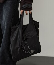and wander（アンドワンダー）の「【and wander/アンドワンダー】crispy rip grocery pocket bag（エコバッグ/サブバッグ）」