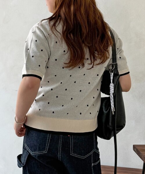 U.S. POLO ASSN.(ユーエスポロアッスン)の「【U.S. POLO ASSN.】フェイクレイヤードスウェットライクカーディガン(カーディガン/ボレロ・レディース・ネイビー/アイボリー/グレー/ブラウン/グリーン系・FREE)」の8枚目の写真