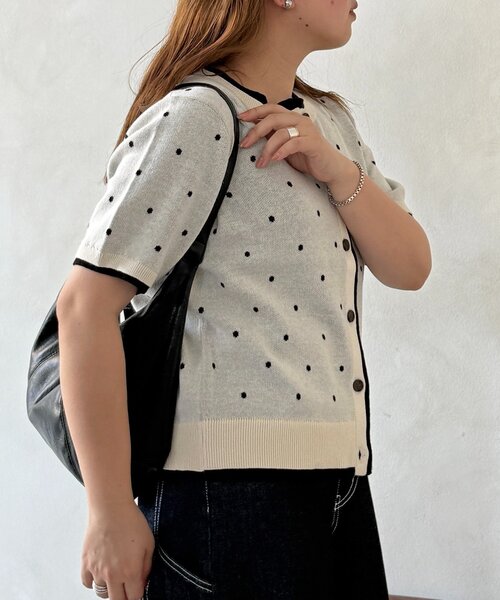 U.S. POLO ASSN.(ユーエスポロアッスン)の「【U.S. POLO ASSN.】フェイクレイヤードスウェットライクカーディガン(カーディガン/ボレロ・レディース・ネイビー/アイボリー/グレー/ブラウン/グリーン系・FREE)」の9枚目の写真