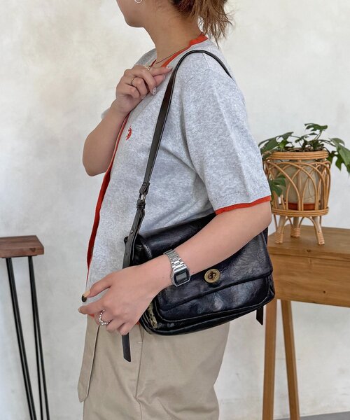 U.S. POLO ASSN.(ユーエスポロアッスン)の「【U.S. POLO ASSN.】フェイクレイヤードスウェットライクカーディガン(カーディガン/ボレロ・レディース・ネイビー/アイボリー/グレー/ブラウン/グリーン系・FREE)」の15枚目の写真