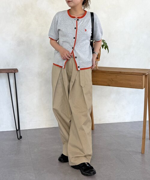 U.S. POLO ASSN.(ユーエスポロアッスン)の「【U.S. POLO ASSN.】フェイクレイヤードスウェットライクカーディガン(カーディガン/ボレロ・レディース・ネイビー/アイボリー/グレー/ブラウン/グリーン系・FREE)」の18枚目の写真