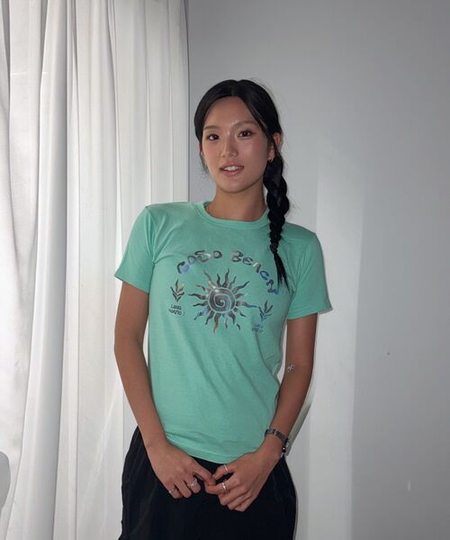 COSO(コソ)の「CCカラーアートワーククロップTシャツ(ミント)(Tシャツ/カットソー・レディース・ミント・SMALL/MEDIUM)」の13枚目の写真