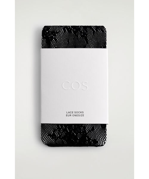 COS(コス)の「フローラル ジャカード レースソックス(ソックス/靴下・レディース・ブラック/クリーム・ONESIZE)」の4枚目の写真