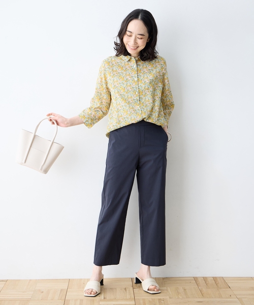 DECOY SINCE 1981（デコイシンスイチキュウハチイチ）の「ストレッチストレートパンツ【接触冷感・ウォッシャブル・後ろウエストゴム・大きいサイズあり】（その他パンツ・レディース・モカ/ネイビー/チャコールグレー・61/64/67/70/76/80）」の17枚目の写真